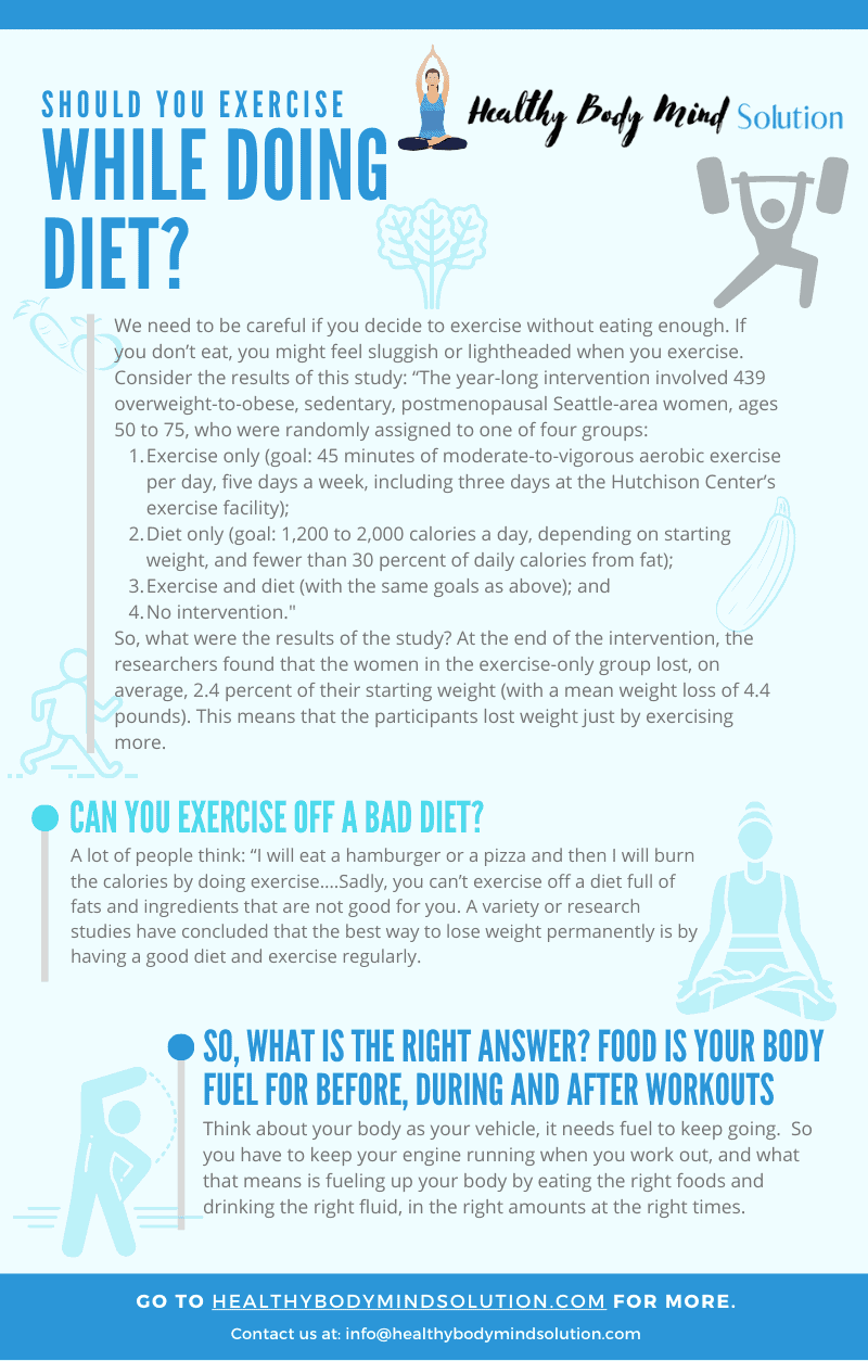 Can You Exercise While Dieting? - Healthy Body Mind Solutions